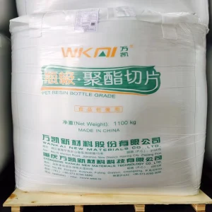 PET WK 801 Resin Food Grade Bottle Grade Transparent Low AA Content High Strength Stable Molecular Weight Injection