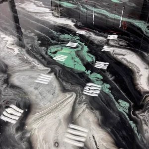 PURCOAT Dust free Surface Stunning Glossy Metallic Finish Epoxy Floor Resin For Commercial Spaces