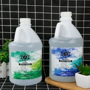 Pebble Stone Versatile High Temperature Epoxy Adhesive 1 Gallon Crystal Clear Liquid Glue MOQ 20kg