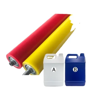 Polyurethane Coated Rubber Wheel Polyurethane Glue High Elasticity TPU Mute Wheel Wear Resistant Rubber Roller Manufacturers