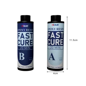 Premium Crystal Clear Epoxy Resin Kit UV Cure Heat Scratch Resistant Adhesive for Crafts Similar to AB Glue