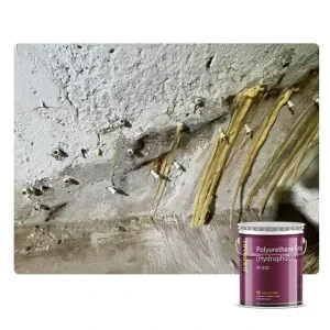 Professional Grade PU Injection Resin W210 Low Viscosity 258mpas for Tunnel Dam Bridge Basement Waterproofing