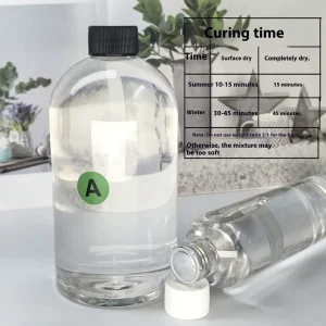 Professional Two Components Curing Epoxy Resin 2 1 3 1 Ratio Custom DIY Molding Kit Crystal Clear