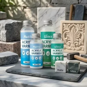 Professional Waterproof Acrylic Varnish Crystal Clear Gloss and Matte Non Yellowing Sealer for Canvas Wood Clay Art Crafts