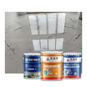 Quick Drying Water Based Eco friendly High Glossy Clear Liquid Paint Scratch Resistant Customized Color RoHS Epoxy Floor Coating
