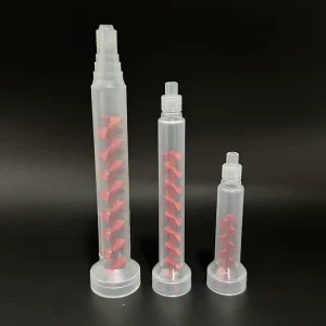 RM06 12 Dynamic Epoxy Resin Mixing Nozzle Disposable Plastic Static Mixer Pipe OEM Brand