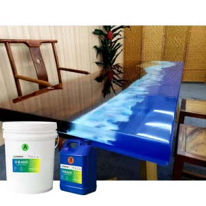 Resin Epoxy Resin Table Solid Wood Liquid Epoxy Resin Dining Table for Wood