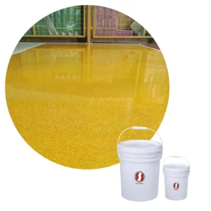 Resin Floor Epoxy Resin Paint Anti Dust Epoxy Floor Coating Customized Color Sand Flooring Material