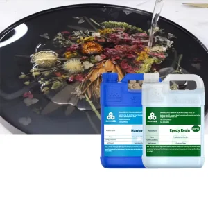 双组分高透明度深浇木质桌面环氧树脂涂料 Resina Epoxica A B 台面