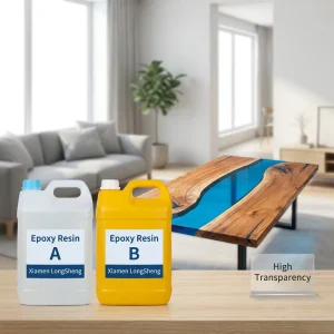 River Table Epoxy Resin AB Glue High Transparency High Hardness Yellowing Resistant Room Temperature Curing Desktop Potting