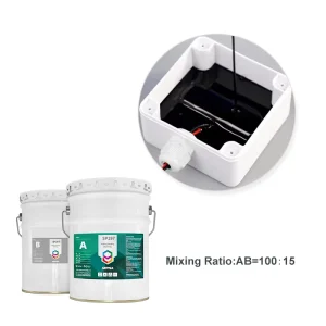 黑色液体 SP297 2部分聚氨酯浇注树脂 导热透明有机硅环氧灌封胶