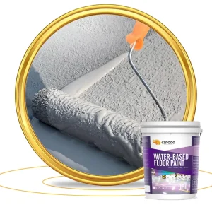 Safe Epoxy Resins Floor Paint for Large Scales Factory 18L Smooth Water-Based Floor Coating for Heavy Weight Machine