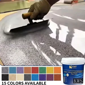 Sand Textured Self Leveling Colored Sand Epoxy Liquid Floor Coating French A+ Certified High Hardness