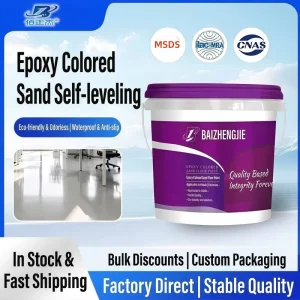 Self-Leveling Anti-Slip Epoxy Resin Colored Sand Floor Paint Epoxy Flooring Coating for Cement Floor