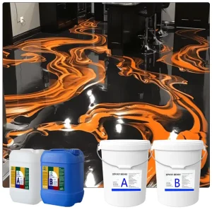 Self Leveling Epoxy Flooring Metallic 3d Floor Epoxy Resin Floor Coating for Concrete Floors