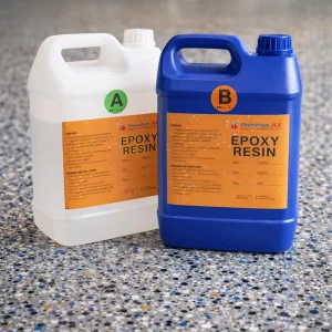 Self Leveling High Hardness Eco friendly Epoxy Resin for Epoxy Flake Floor Luxury Flooring Resin Kit Water Resistant Flake