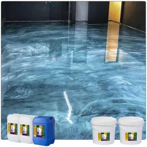 Self leveling Metallic Art Epoxy Floor Coating Resin Crystal Clear for Epoxy 3D Liquid Apoxy Resin Paint Epoxy Floor Coating