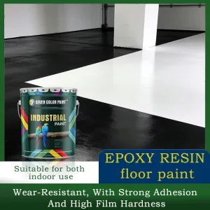 Seven Colors Customizable Epoxy Resin Curing Agent Spray Liquid Floor Coating for Interior Exterior Cement Floors Model 01