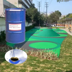 Single Component PU Binder Polyurethane Aliphatic Resin Adhesive Glue UV Resistance 100 Eco Friendly
