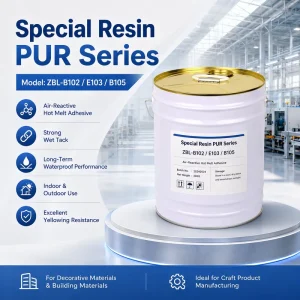 Special PUR Resin Adhesive for PVC Film MDF and Wood Door Lamination