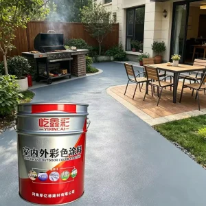 Stain & Heat Resistant Acrylic Resin Liquid Floor Coating for Outdoor Courtyard and Commercial Use