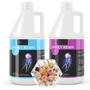 Table Top Epoxy Resin Kit 1 Gallon Bubble Free Crystal Clear Epoxy Resin for Casting DIY Resin Art Molds Jewelry