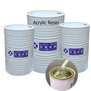 Thermosetting Adhesion High Glossy High Hardness Eco Friendly Acrylic Resin Chemical Resistance for Industrial Baking Paint