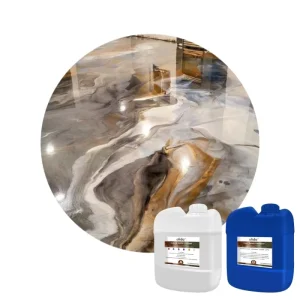 Transparent Crystal Clear Casting Resin for Floor Water-Resistant Casting Coating Easy to Use Super Strong Glossy