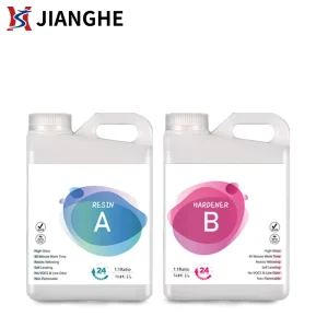 Transparent Low Viscosity Deep Pour 1 1 Ratio a and B Raw Art Epoxy Resin Ab Glue