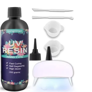 Transparent UV Cured Acrylic Liquid Resin for Making Crafts Transparent with Lamp