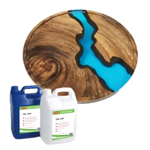 Transparent Viscous Liquid Crystal AB Epoxy Resin for River Table DIY Jewelry Art