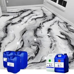 Two Component AB Glue Epoxy Resin for Floor Coating Middle Coat Floor Epoxy Resin