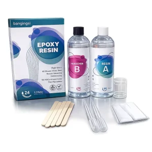 Two-Component Eco-friendly Natural Defoaming 1:1 Epoxy Resin for Woodworking Construction Professional Grade