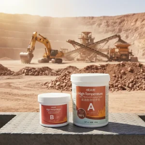 Two Component High Temperature Wear Resistant Epoxy 350℃ Heat Resistant Wear Protective Coating for Mining Industrial Use