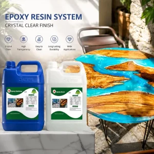 Two Component High Viscosity Transparent Liquid Water Based Crystal AB Epoxy Resin Set for Modern Epoxy Resin Conference Table