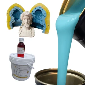 Two Components Tin Cure Liquid Silicone Rubber for Gypsum Epoxy Resin Statue Plaster Concrete Molds Making