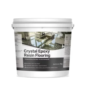Two Sets Transparent Crystal Curing Agent Epoxy Resin Floor Paint