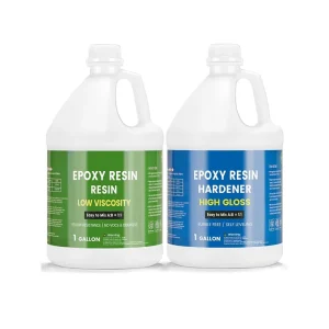 Two component Transparent Liquid Crystal Epoxy Resin AB Glue Adhesive for Coating Casting Table Top DIY Bar Top River Tables