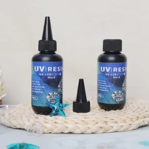 UV Resin 100g Hard Type Crystal Clear for Resin Art Jewelry Making Crafts DIY Casting & Coating Fastest Curing UV Resin
