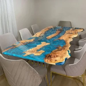 UV Resistant 2 1 Ratio Epoxy Resin Kit Crystal Clear for Deep Pour & Casting for Live Edge River Table Woodworking Coating