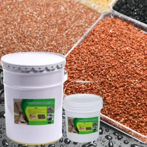 UV Resistant Aliphatic Polyurethane Resin Gravel Binding Adhesive Solvent Free for Swimming Pool Driveway Indoor Outdoor Use