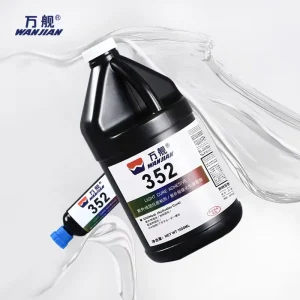 WANJIAN Light Cure UV Shadowless Epoxy Resin Adhesive 352 for Transportation & Construction Use Transparent Non trace