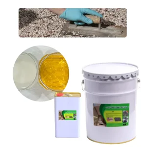 Water Based Aliphatic Polyurethane Resin High Strength Liquid Binder for Gravel Flooring Eco Friendly UV Stable Durable