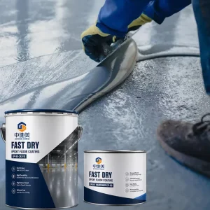 Water Based High Gloss Two Component Self Leveling Epoxy Resin Floor Paint for Concrete Garage Warehouse Coating
