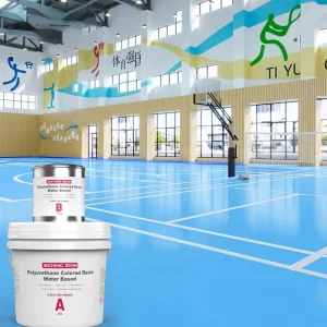 Water Based PU Sports Floor Coating Anti Slip Wear Resistant for Badminton Tennis Basketball Track Multi Purpose Surfaces Gym