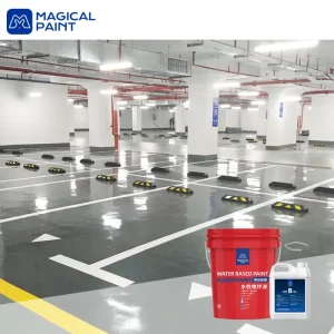 Water-Based Two Part Epoxy Floor Coating Corrosion Resistant Anti-Alkali Scratch Resistant Scuff Resistant Industrial Use Floors