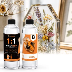 Water Clear Eco-friendly Epoxy Resin for Pressed Flower Art Craft Construction Long Pot Life for Embedding Herbarium Display