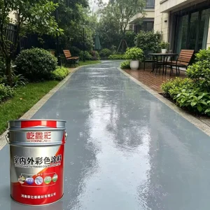 Water Resistant Acrylic Resin Liquid Floor Coating for Outdoor Walkway with Roller Brush Application
