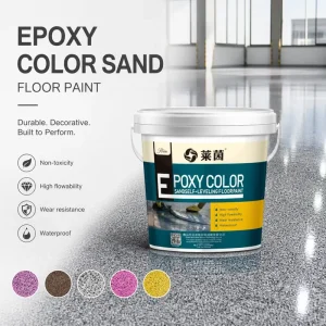 Water borne Epoxy Resin Double Component Sand Floor Paint Matt High Glossy Waterproof Wear Resistant