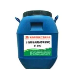 Waterborne Alkyd Resin E1303 50% High Solid Content Transparent Viscous Liquid Fast Drying Water Resistant Food Grade Paint Food